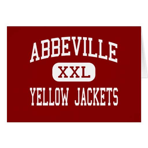 Abbeville - Yellow Jackets - High - Abbeville Greeting Cards
