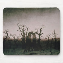 Abbey in the Oakwood, 1810 Mouse Pads