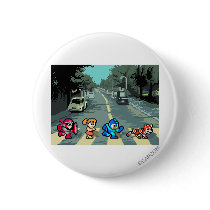 Abbey Road 8-Bit Pinback Buttons
