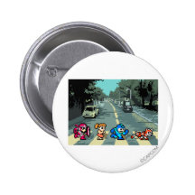 Abbey Road 8-Bit Pinback Buttons