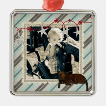 Abbey Starry Night Photo Ornament