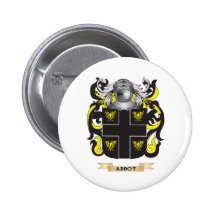 Abbot-(English) Coat of Arms (Family Crest) Pinback Button