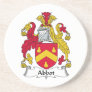 Abbot Family Crest Drink Coaster