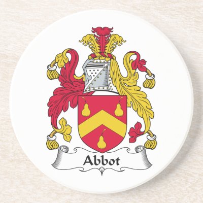 Abbot Family Crest Drink Coaster by coatsofarms