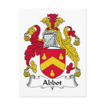 Abbot Family Crest Postcards
