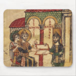 Abbot John offering manuscript Benedict Mousepad