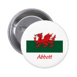 Abbott Welsh Flag Pinback Buttons