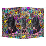 Abby in Butterflies – Black Lab in Butterflies binders