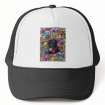 Abby in Butterflies – Black Lab in Butterflies Hat