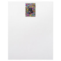 Abby in Butterflies – Black Lab in Butterflies Letterhead