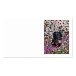 Abby in Flowers – Black Lab in Flowers Business Card Template