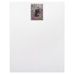 Abby in Flowers – Black Lab in Flowers letterhead