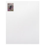 Abby in Flowers – Black Lab in Flowers Letterhead Design
