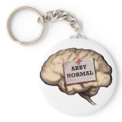 Abby Normal Brain Key Chain by WittSkins