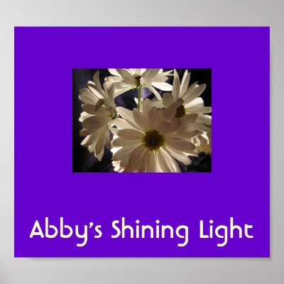 Abby's Shining Light Poster by jmalz60