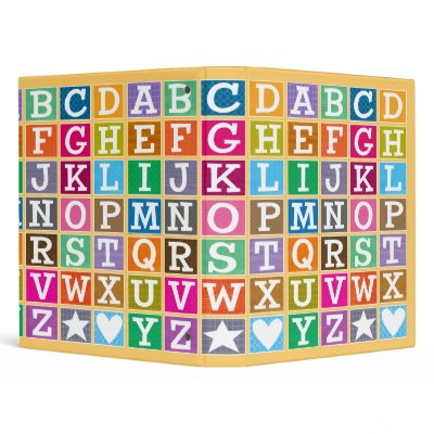 ABC Alphabet Vinyl Binder by konceptskids