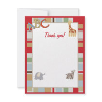 ABC Alphabet Soup Jungle Thank you notes invitations by allpetscherished ABC Alphabet Soup Jungle Thank you notes invitations