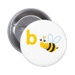 ABC Animals Betty Bee Pinback Buttons
