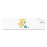 ABC Animals - Carrie Cat Bumper Stickers