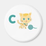 ABC Animals - Carrie Cat Fridge Magnets