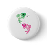 ABC Animals - Figaro & Finzy Fish Pinback Button