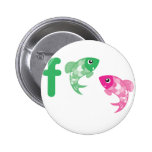 ABC Animals - Fish Button