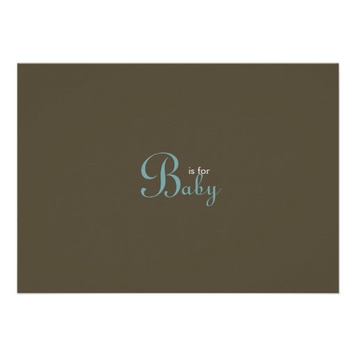 ABC Baby Shower Invitation