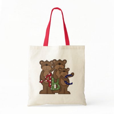 ABC Bears Canvas Bag by school_teacher