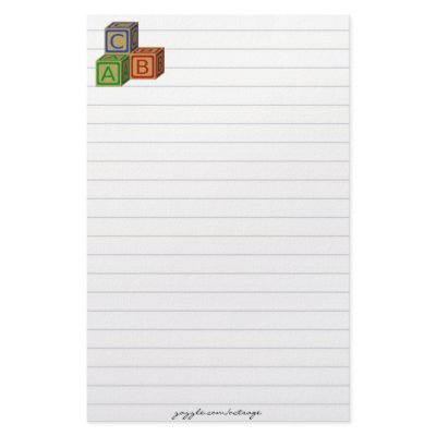 ABC Blocks Stationery by OctSage