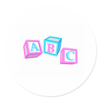 ABC Blocks stickers by CelebrationZazzle ABC Blocks stickers