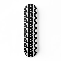 abc generic logo skate decks