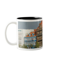 ABC Islands, CURACAO, Willemstad: Harborfront 2 Coffee Mugs