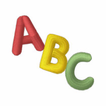 Abc Letters embroidered shirts