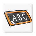 ABC On Blackboard magnets by BackToSchoolDays ABC On Blackboard magnets