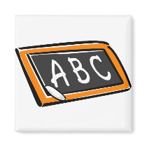 ABC On Blackboard magnets