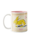 ABC Personalized Vintage Style Bunny Mug mug