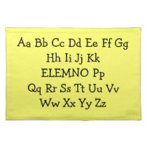 ABC placemat