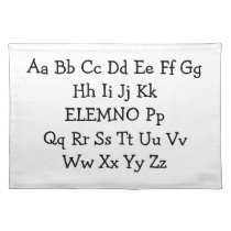ABC placemat
