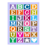 ABC Poster (Blue) posters