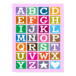 ABC Poster (Pink) posters