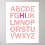 ABC poster with HI in bold colors