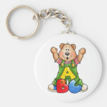 ABC Teddy Bear Keychain