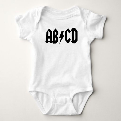 abcd baby shirt