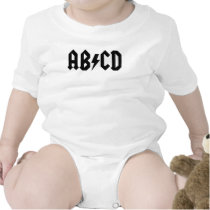 ABCD Bodysuit t-shirts by funkymonkeydesigns ABCD Bodysuit t-shirts