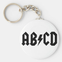 ABCD Item Keychain
