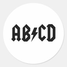 ABCD Item Sticker