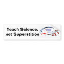 abcfish, Teach Science,not Superstition bumper stickers