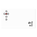 abcs of good and evil business cards