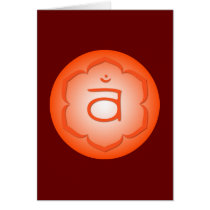 Abdomen Chakra - Svadhisthana Greeting Card