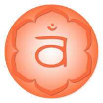 Abdomen Chakra - Svadhisthana stickers by livingzen Abdomen Chakra - Svadhisthana stickers